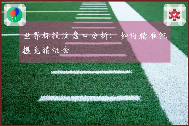 世界杯投注盘口分析：如何精准把握竞猜机会